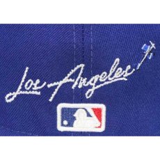 画像6: 59Fifty Los Angeles Dodgers Cap Dark Royal Blue White ロサンゼルス ドジャース US 全面 刺繍 ヤシの木 デザイン キャップ 帽子 MLB 公式 Official 海外限定 (6)