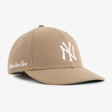 画像1: × Aime Leon dore(エイメ レオン ドレ) LP 59Fifty Cap NewYork Yankees Chain Stitch Beige ニューヨーク ヤンキース Kith ネイビー ホワイト (1)