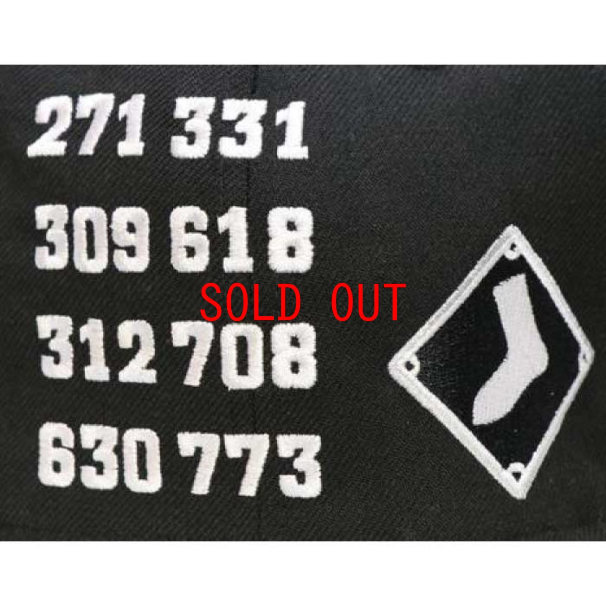 画像4: 59Fifty Chicago White Sox Cap Black White シカゴ・ホワイトソック US 全面 刺繍 デザイン キャップ 帽子 MLB 公式 Official 海外限定 (4)