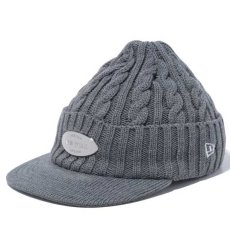 画像2: Metal Plate Visor Knit Cap バイザー ニット ユニセックス ビーニー  ニット キャップ 帽子 (2)