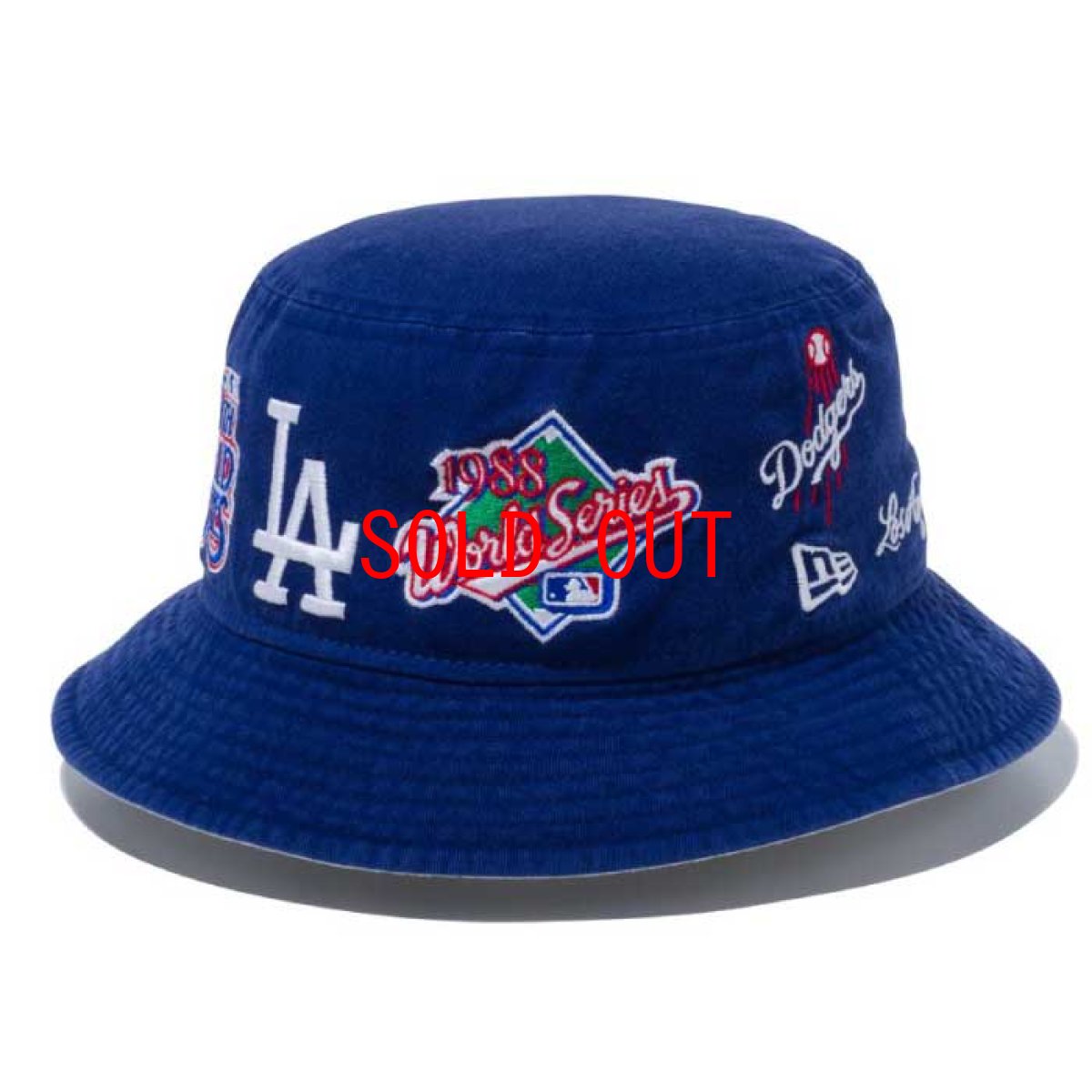 画像1: Los Angeles Dodgers Bucket Hat バケット ハット 帽子 MLB 公式 Official (1)