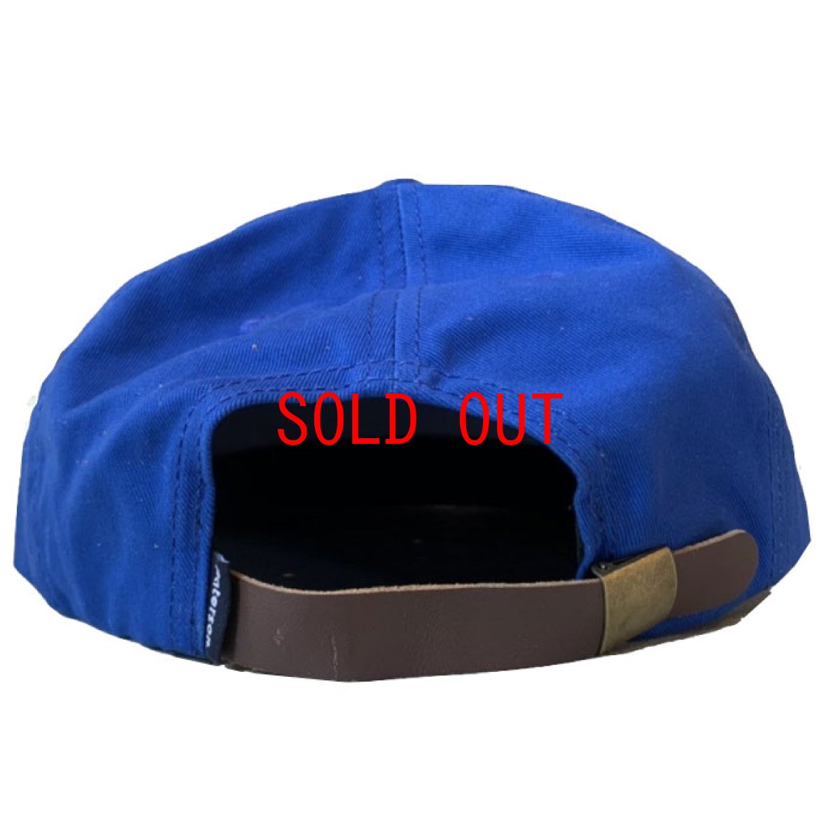 画像3: Club 6 Panel Hat Cap Blue  フェルト ロゴ パネル キャップ レザー ストラップ 6 パネル キャップ 帽子 刺繍 (3)