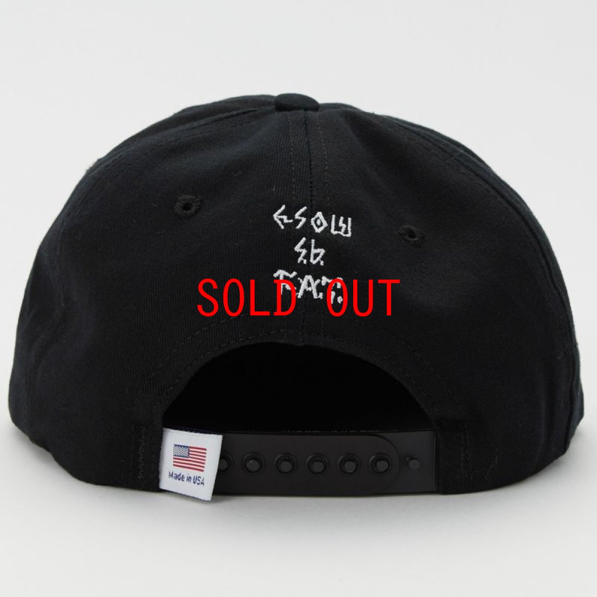 画像2: WACKLE × ESOW × sb 6 Panel Cap Black トリプルコラボ 6 パネル キャップ 刺繍 Made in USA (2)