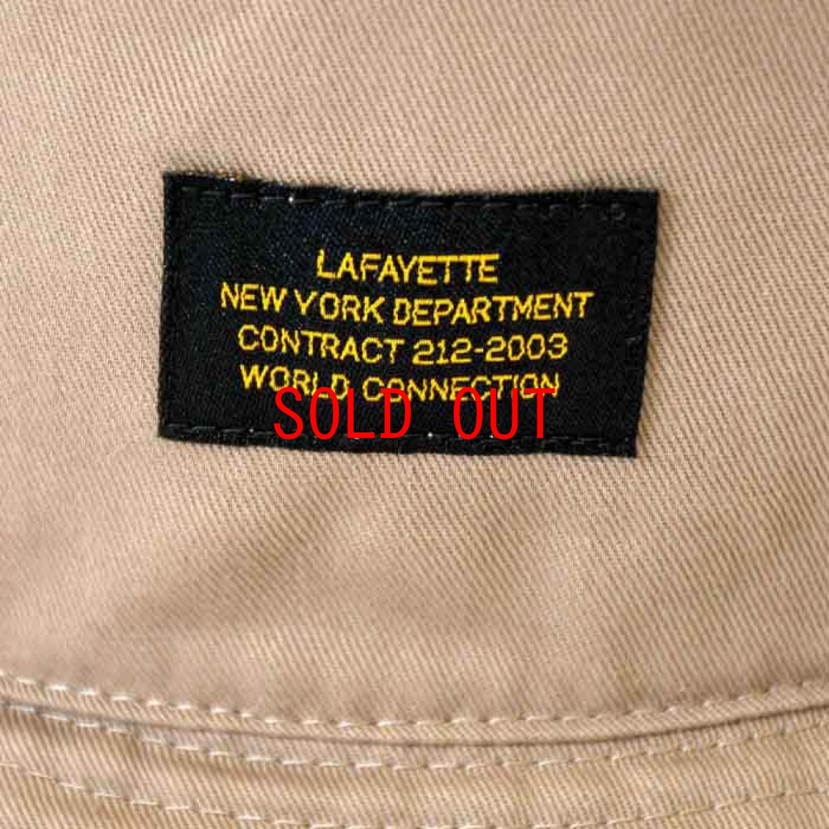 画像4: Military Label Bucket Hat ミリタリー バケット ハット キャップ 帽子 by Lafayette ラファイエット  (4)