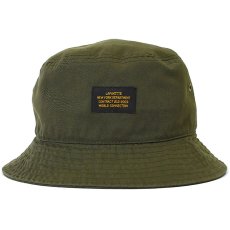 画像1: Military Label Bucket Hat ミリタリー バケット ハット キャップ 帽子 by Lafayette ラファイエット  (1)