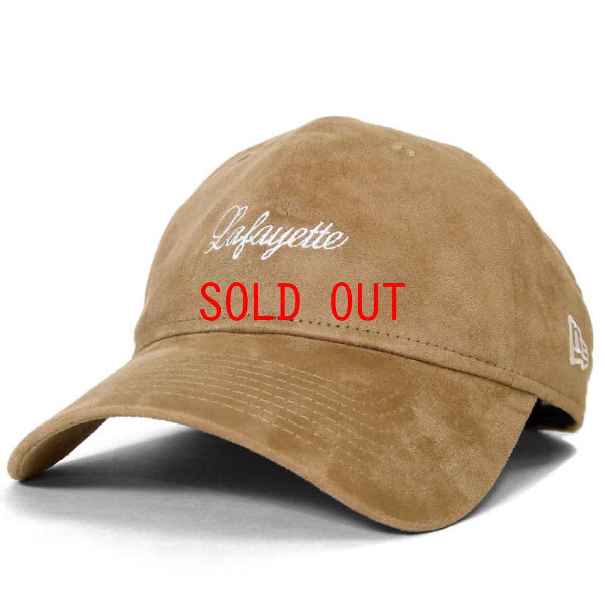 画像2: × New Era Script Logo Synthetic Suede 9thirty Cap スエード キャップ 帽子 ニューエラ by Lafayette ラファイエット  (2)