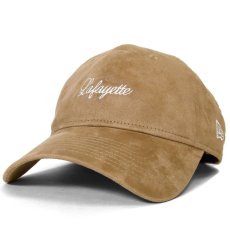 画像2: × New Era Script Logo Synthetic Suede 9thirty Cap スエード キャップ 帽子 ニューエラ by Lafayette ラファイエット  (2)