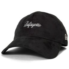 画像2: × New Era Script Logo Synthetic Suede 9thirty Cap スエード キャップ 帽子 ニューエラ by Lafayette ラファイエット  (2)