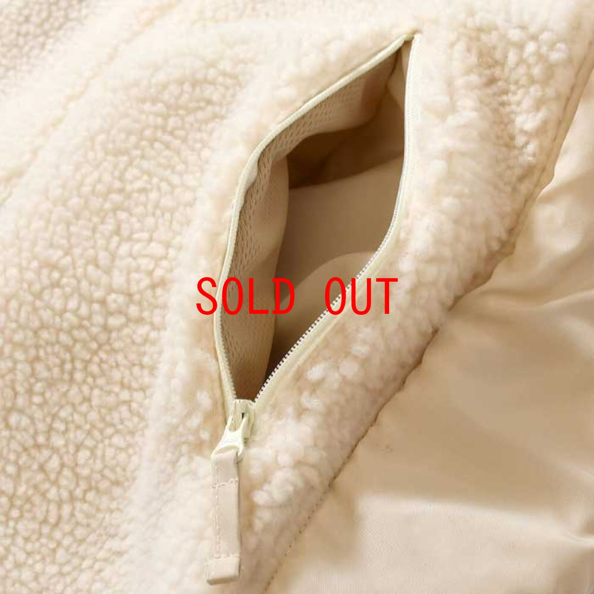 画像5: Sherpa Fleece Zip Parka ジップ パーカ シェルパ フリース Natural by Lafayette ラファイエット  (5)