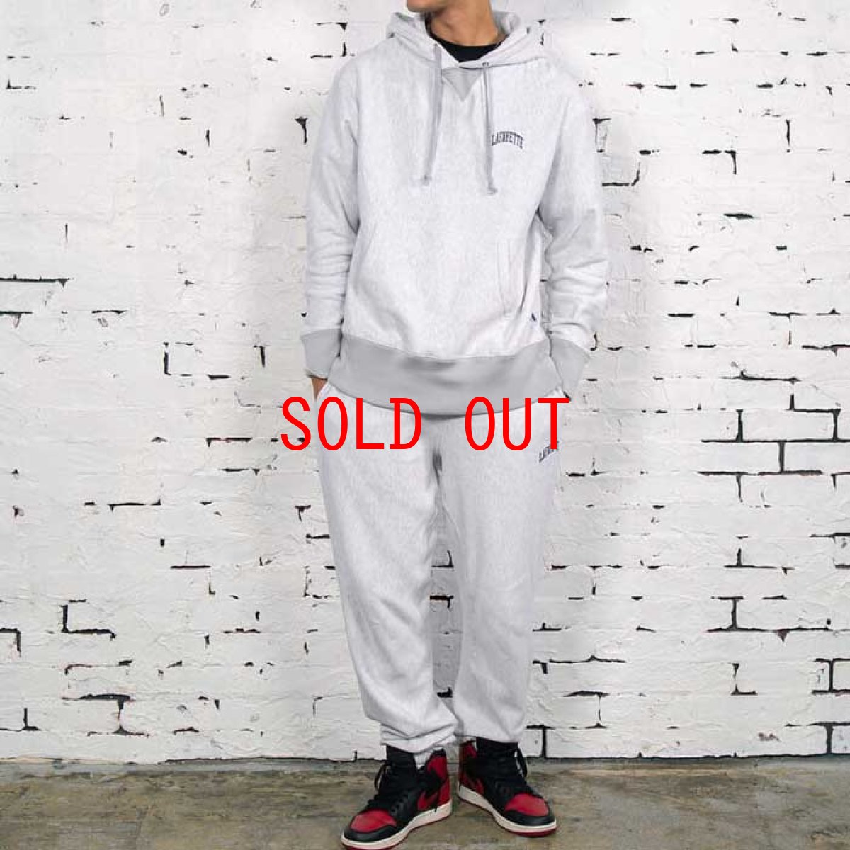 画像12: Athletic Pullover Hooded Sweatshirt プルオーバー フーディ パーカー by Lafayette ラファイエット  (12)