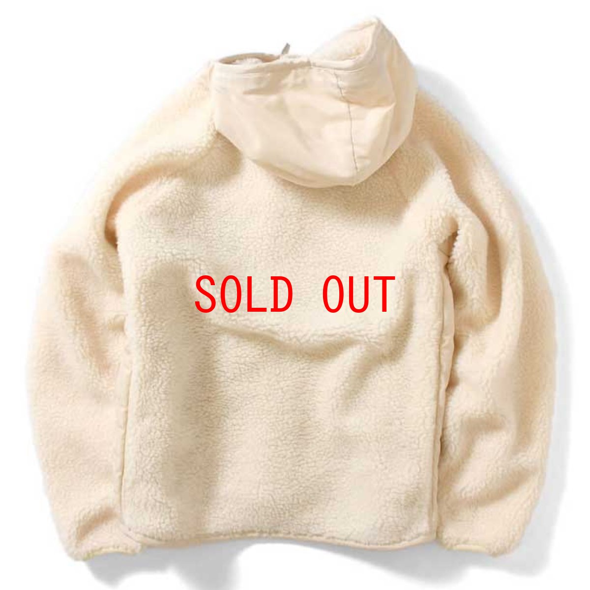 画像2: Sherpa Fleece Zip Parka ジップ パーカ シェルパ フリース Natural by Lafayette ラファイエット  (2)