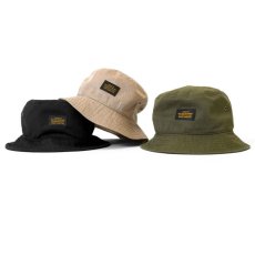 画像1: Military Label Bucket Hat ミリタリー バケット ハット キャップ 帽子 by Lafayette ラファイエット  (1)