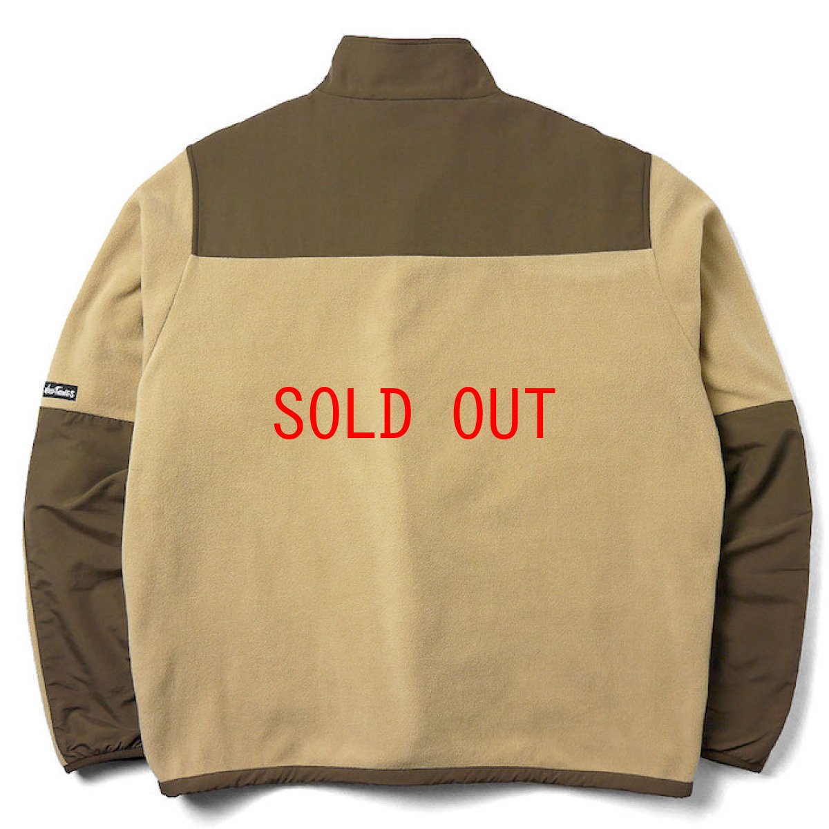 画像2: x WILD THINGS Polartec Desert Jacket ワイルドシングス 2トーン フリース サンド ベージュ カラー ジャケット (2)