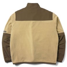 画像2: x WILD THINGS Polartec Desert Jacket ワイルドシングス 2トーン フリース サンド ベージュ カラー ジャケット (2)