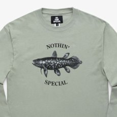 画像2: Coelacanth L/S Tee Washed Green シーラカンス 長袖 Tシャツ (2)