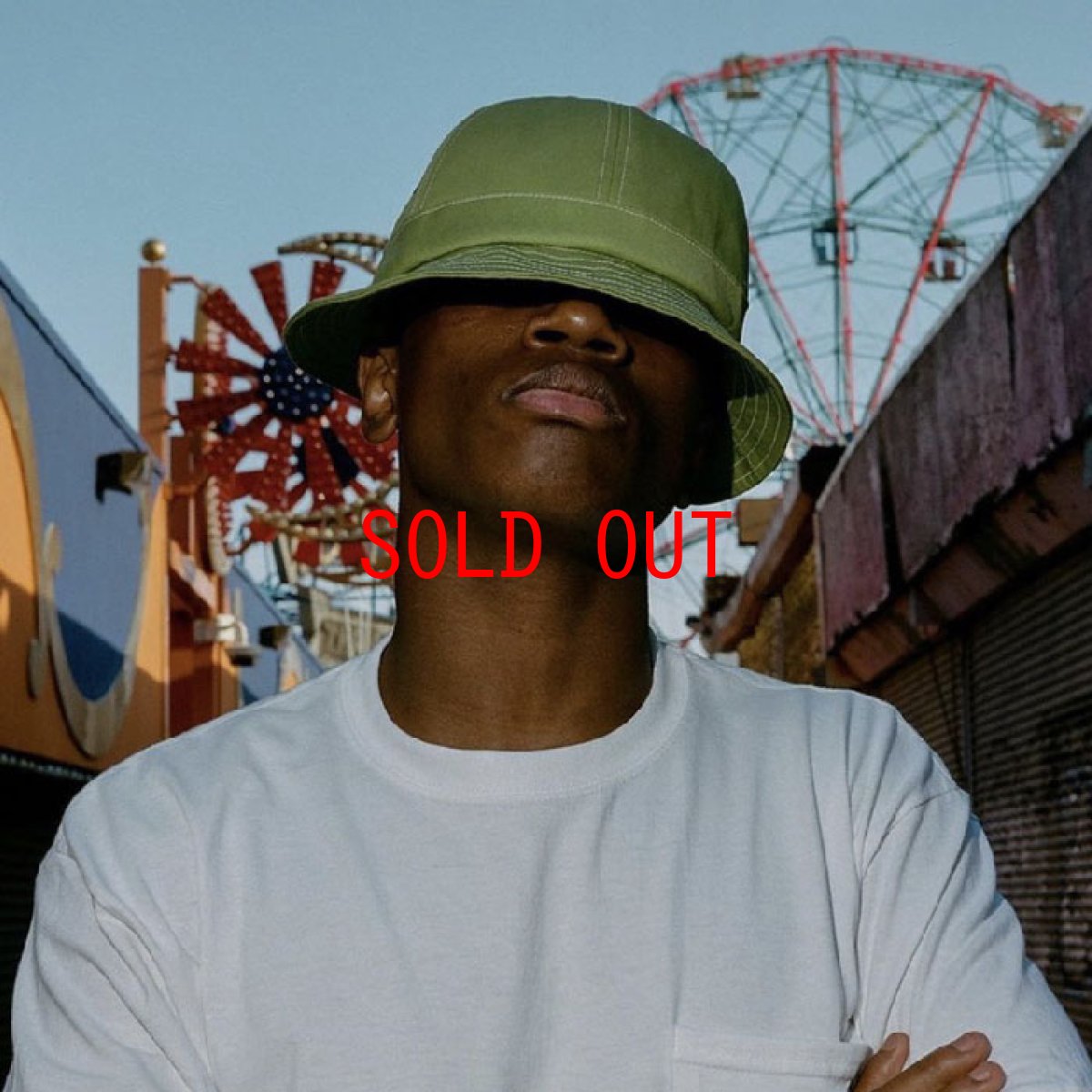 画像5: Organic Cotton Bell Hat Lime Green Metro オーガニック コットン ベル メトロ ハット 帽子 (5)