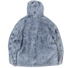 画像2: Acid Washed Hood Jacket アシッド ウォッシュ デニム フード ジャケット (2)