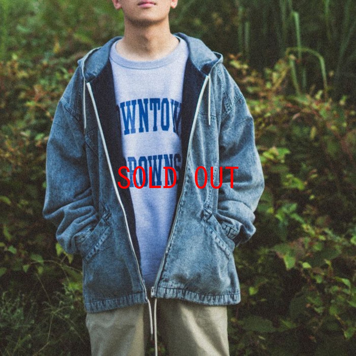 画像7: Acid Washed Hood Jacket アシッド ウォッシュ デニム フード ジャケット (7)