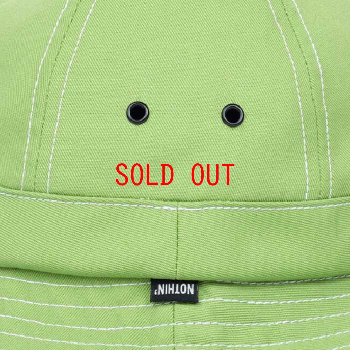画像3: Organic Cotton Bell Hat Lime Green Metro オーガニック コットン ベル メトロ ハット 帽子 (3)