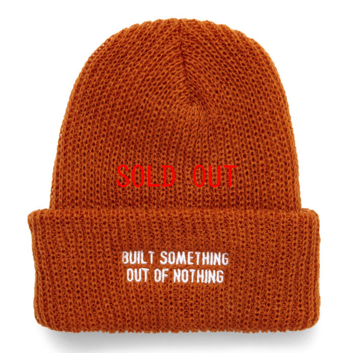 画像1: Out Of Nothing Beanie Knit Cap グレー ビーニー  ニット キャップ 帽子 (1)