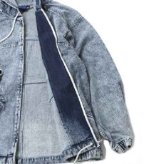 画像6: Acid Washed Hood Jacket アシッド ウォッシュ デニム フード ジャケット (6)