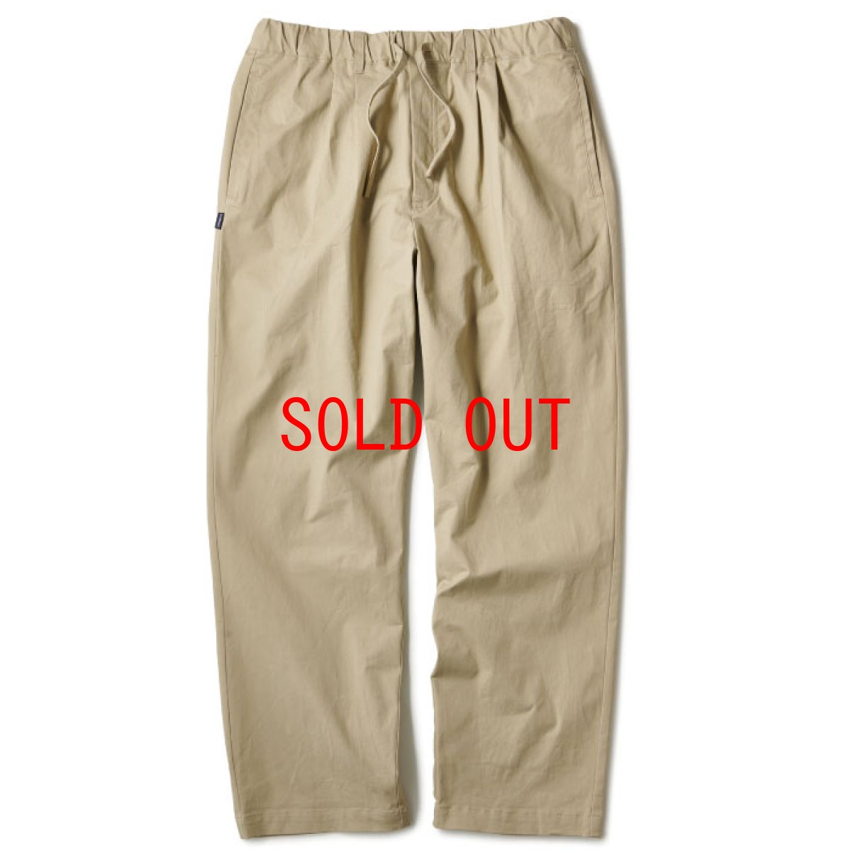 画像2: Relaxed Chino Trouser Pants チノ イージー パンツ タック パンツ Black Beige  (2)