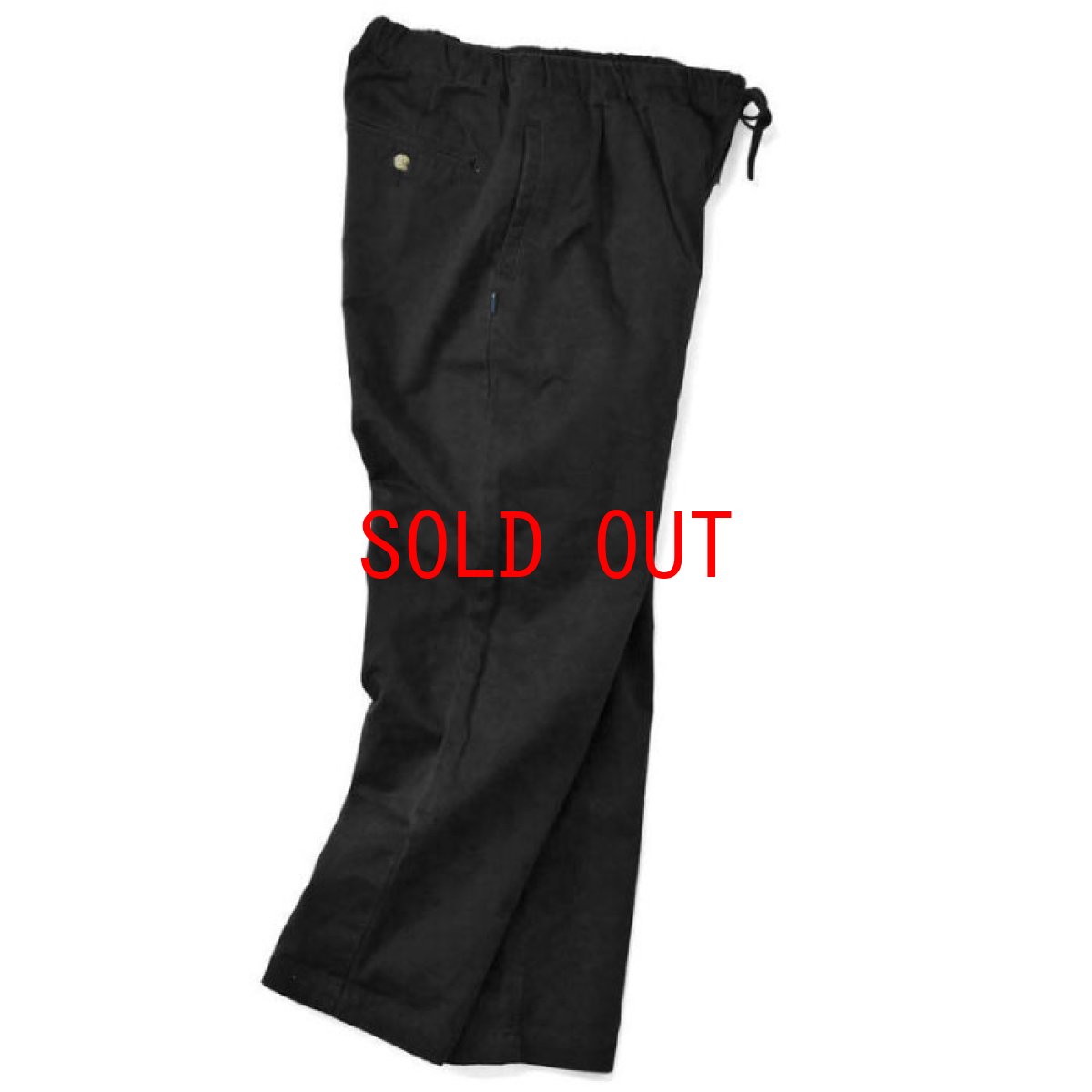 画像8: Relaxed Chino Trouser Pants チノ イージー パンツ タック パンツ Burgundy Black (8)