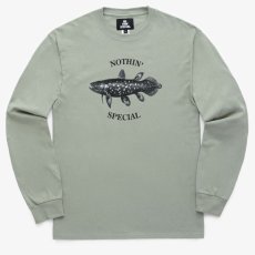 画像1: Coelacanth L/S Tee Washed Green シーラカンス 長袖 Tシャツ (1)