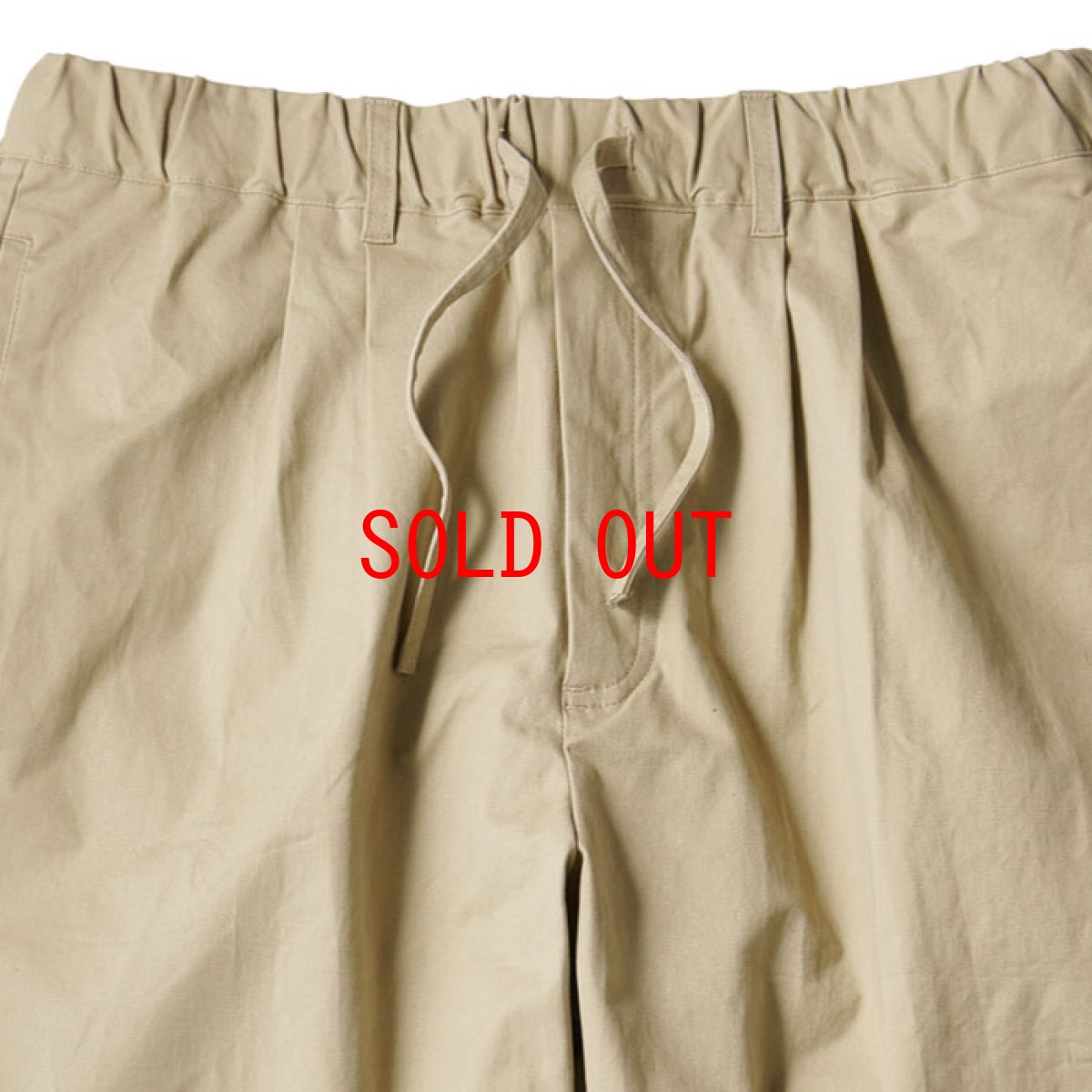 画像4: Relaxed Chino Trouser Pants チノ イージー パンツ タック パンツ Black Beige  (4)