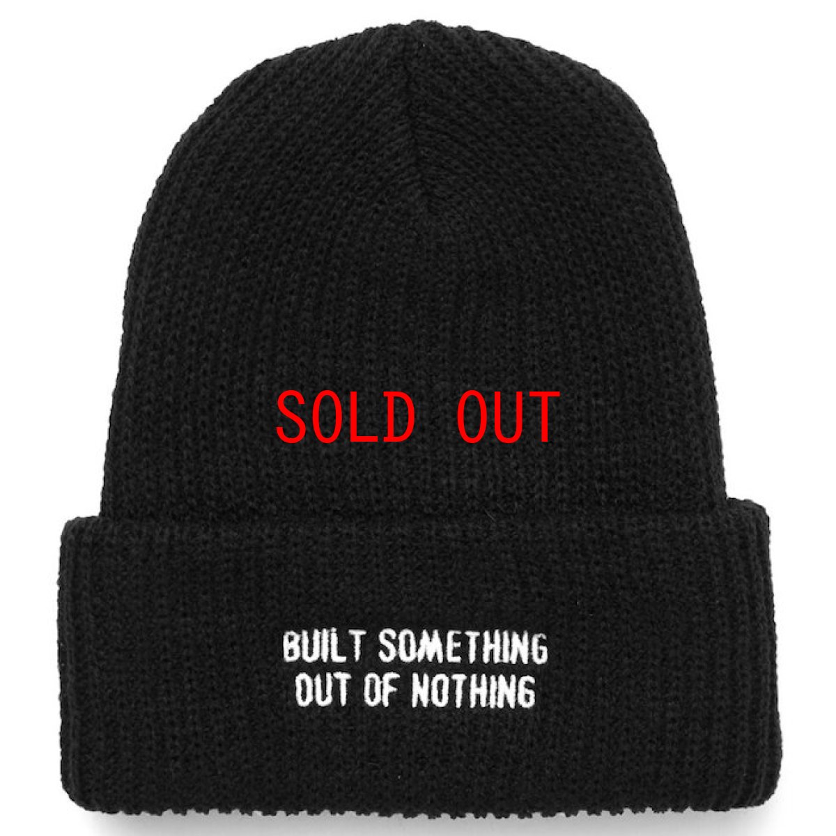 画像1: Out Of Nothing Beanie Knit Cap グレー ビーニー  ニット キャップ 帽子 (1)