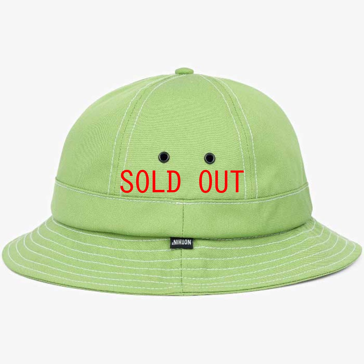 画像2: Organic Cotton Bell Hat Lime Green Metro オーガニック コットン ベル メトロ ハット 帽子 (2)