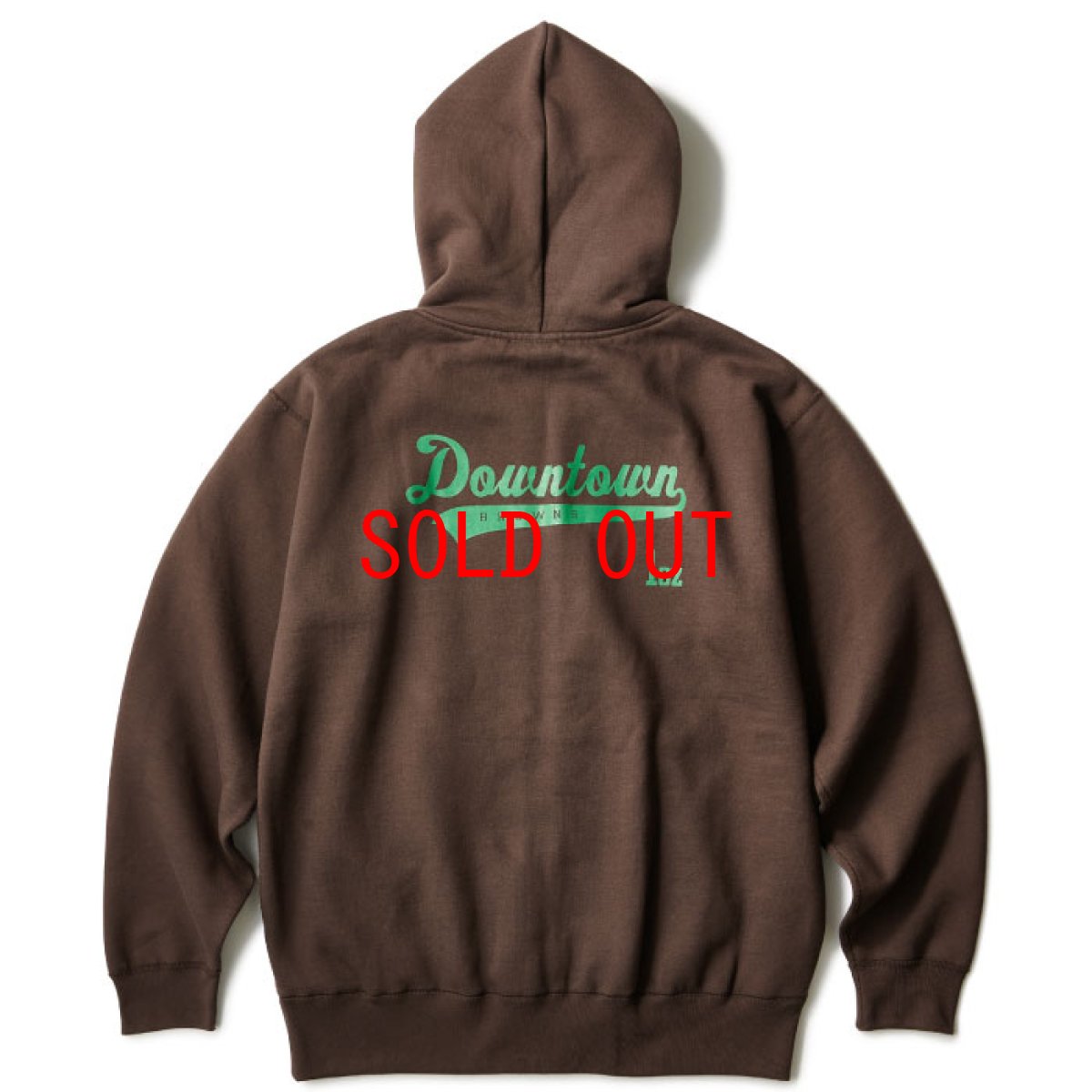 画像3: Browns Club College Sweat Zip Hoodie Brown スウェット フーディー パーカー (3)