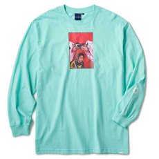 画像1: "The Fugees ‘93" L/S Tee Mint Green White Collection Princess Photo Ernie Paniccioli ロンT 長袖 Tシャツ Lauryn Hill ローリン ヒル (1)