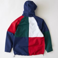 画像3: Exocet Color block Nylon Flight Jacket ミリタリー フライト レザーパッチ ナイロン ジャケット (3)