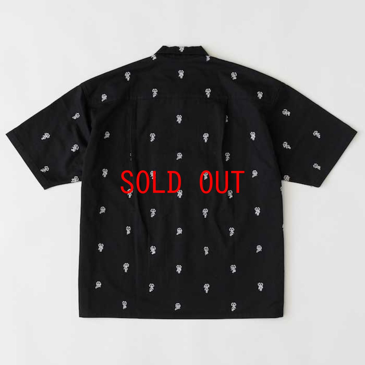 画像3: × Esow × Sb Metagram S/S Monogram Shirts オーバーサイズ モノグラム 総柄 刺繍  ツイル シャツ (3)