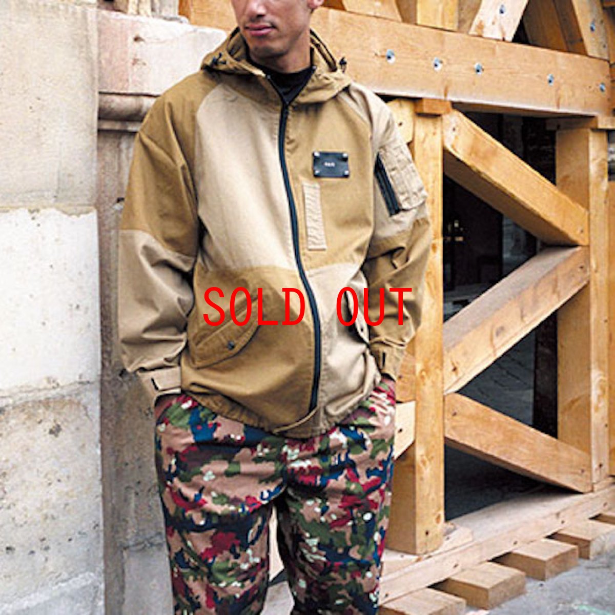 画像6: Tomahawk Color block Flight Jacket ミリラリー フライトレザーパッチ ジャケット (6)