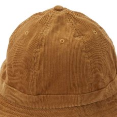 画像3: Hobo Corduroy Metro Hat Camel Brown コーデュロイ VINTAGE ミリタリー ハット 6パネル ハット ブリム (3)