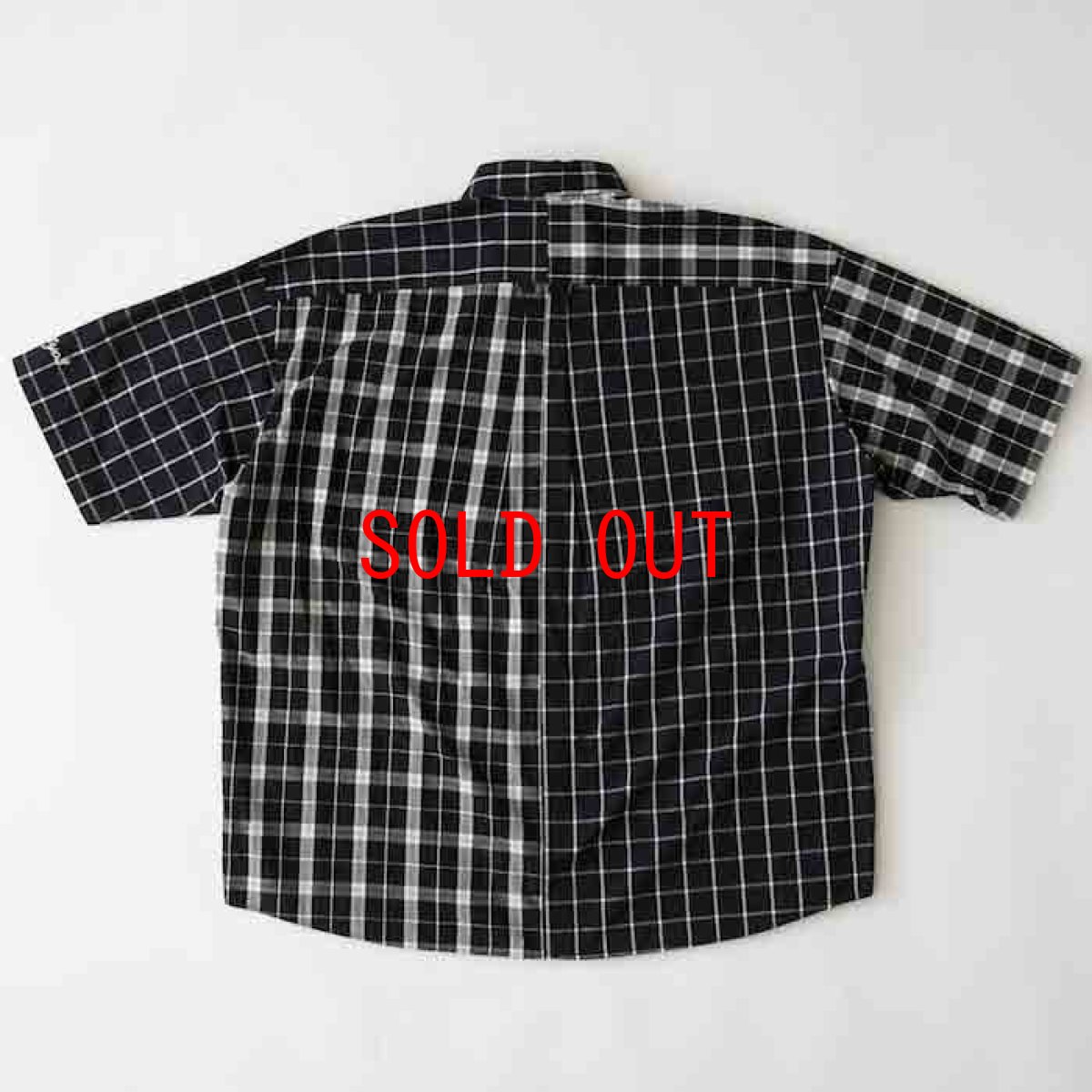 画像3: Billochek S/S Check Shirts Green Navy Black White オーバーサイズ チェック ブロード シャツ タータン チェック (3)