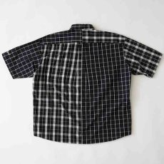 画像3: Billochek S/S Check Shirts Green Navy Black White オーバーサイズ チェック ブロード シャツ タータン チェック (3)