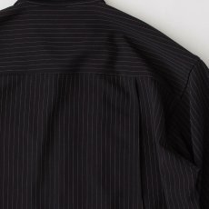 画像5: Classic Stripe L/S Shirt Black 長袖 ストライプ シャツ ドレープ (5)