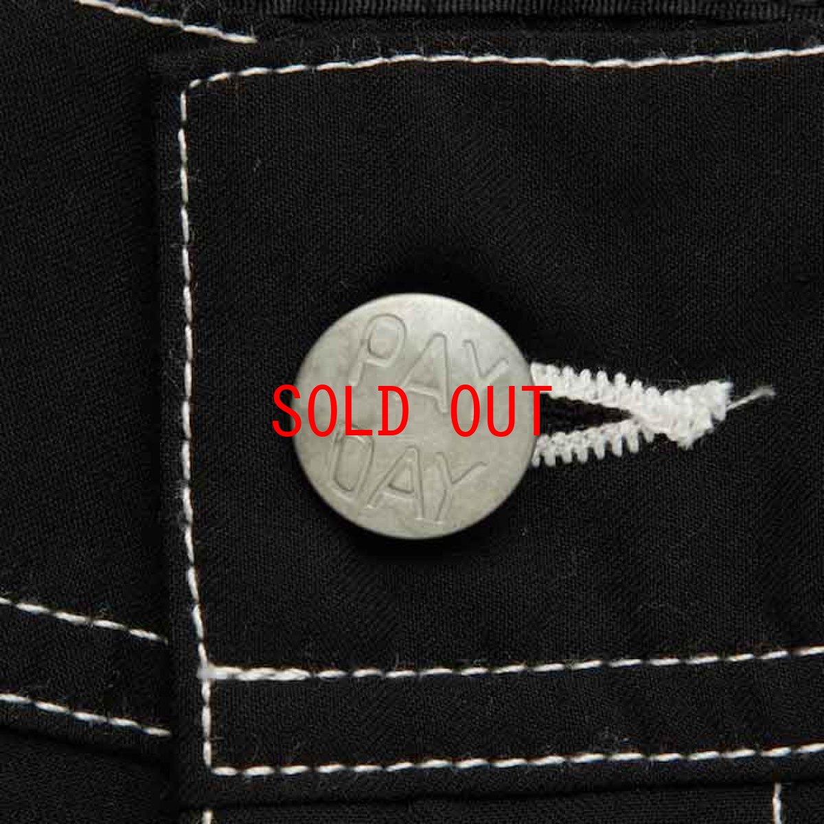 画像4: × PAY DAY Paypaint Painter Pants Black ペイデイ ワーク ペインターパンツ  テーパード シルエット 9分丈 (4)