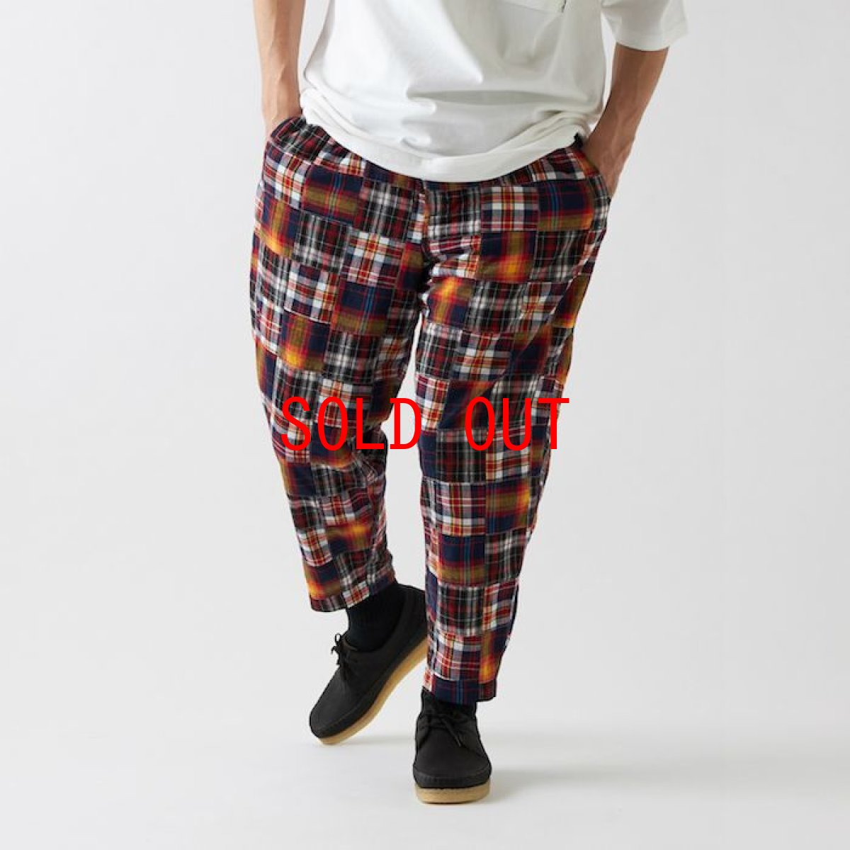 画像1: Kwilt Patchwork Chino Pants パッチワーク パンツ 9分丈 (1)