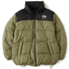 画像4: × FIRST DOWN ファースト ダウン Reversible Down Jacket Olive Black リバーシブル ダウン ジャケット (4)