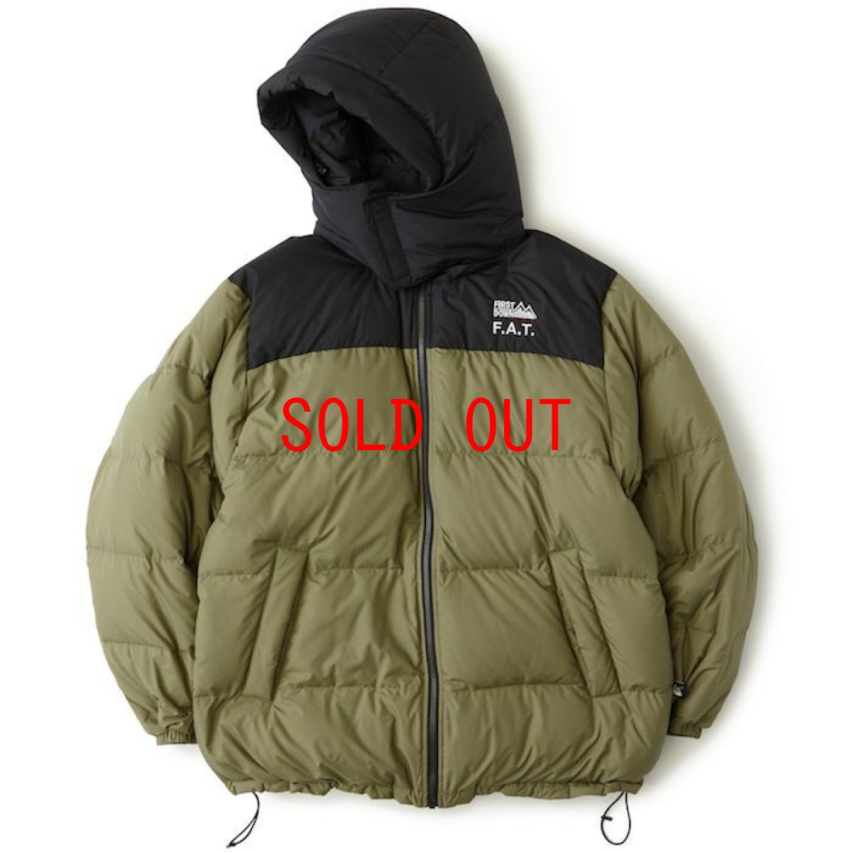 画像9: × FIRST DOWN ファースト ダウン Reversible Down Jacket Olive Black リバーシブル ダウン ジャケット (9)