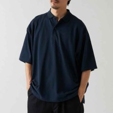 画像4: Bigpo S/S Polo Shirt Navy Beige Purple 半袖 オーバーサイズ ポロ シャツ (4)