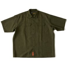 画像2: Workskin S/S Shirt Olive Green 半袖 オーバーサイズ シャツ (2)