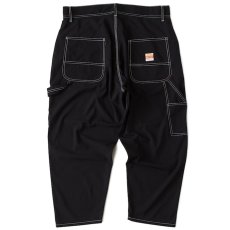 画像2: × PAY DAY Paypaint Painter Pants Black ペイデイ ワーク ペインターパンツ  テーパード シルエット 9分丈 (2)