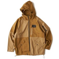 画像2: Tomahawk Color block Flight Jacket ミリラリー フライトレザーパッチ ジャケット (2)