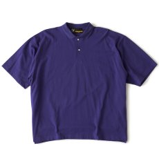 画像10: Bigpo S/S Polo Shirt Navy Beige Purple 半袖 オーバーサイズ ポロ シャツ (10)