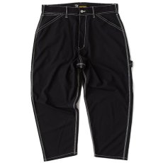 画像3: × PAY DAY Paypaint Painter Pants Black ペイデイ ワーク ペインターパンツ  テーパード シルエット 9分丈 (3)